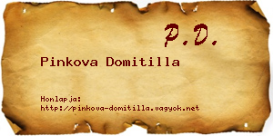 Pinkova Domitilla névjegykártya